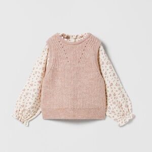 Zara Floral Combination sweater